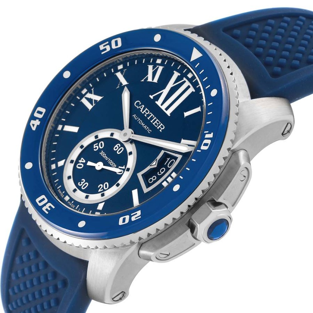 Cartier Calibre Diver Blue Dial Steel Mens Watch WSCA0010 Cartier Calibre Diver Blue Dial Steel Mens Watch WSCA0010
