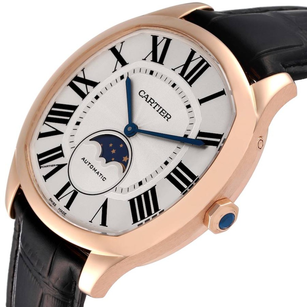 Cartier Drive de Cartier Rose Gold Moonphase Mens Watch WGNM0008 Cartier Drive de Cartier Rose Gold Moonphase Mens Watch WGNM0008