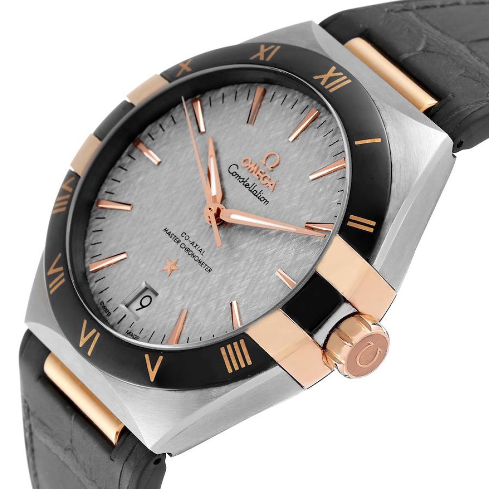 Omega Constellation 41mm Steel Rose Gold Mens Watch 131.23.41.21.06.001 Omega Constellation 41mm Steel Rose Gold Mens Watch 131.23.41.21.06.001