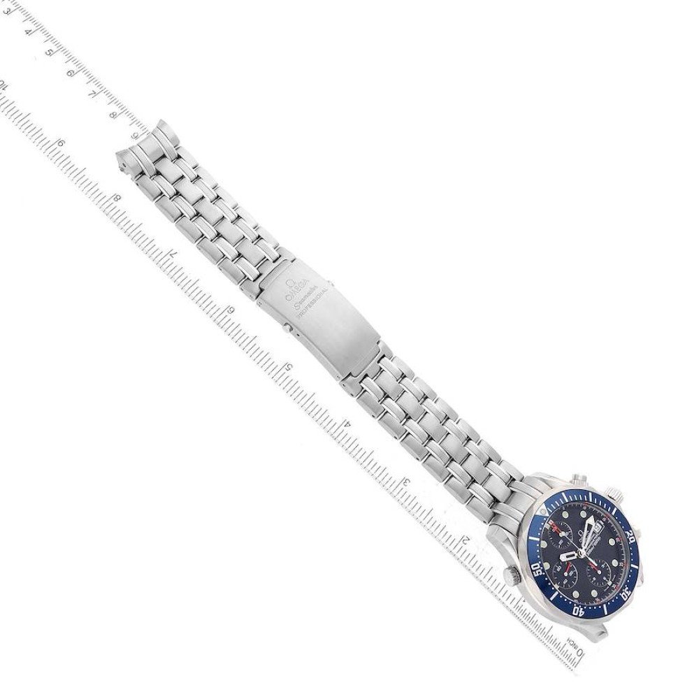 Omega Seamaster Blue Dial Chronograph Steel Mens Watch 2599.80.00 Omega Seamaster Blue Dial Chronograph Steel Mens Watch 2599.80.00