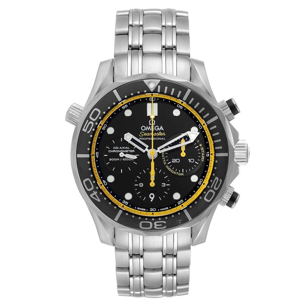 Omega Seamaster Regatta Yellow Hands Mens Watch 212.30.44.50.01.002 Omega Seamaster Regatta Yellow Hands Mens Watch 212.30.44.50.01.002