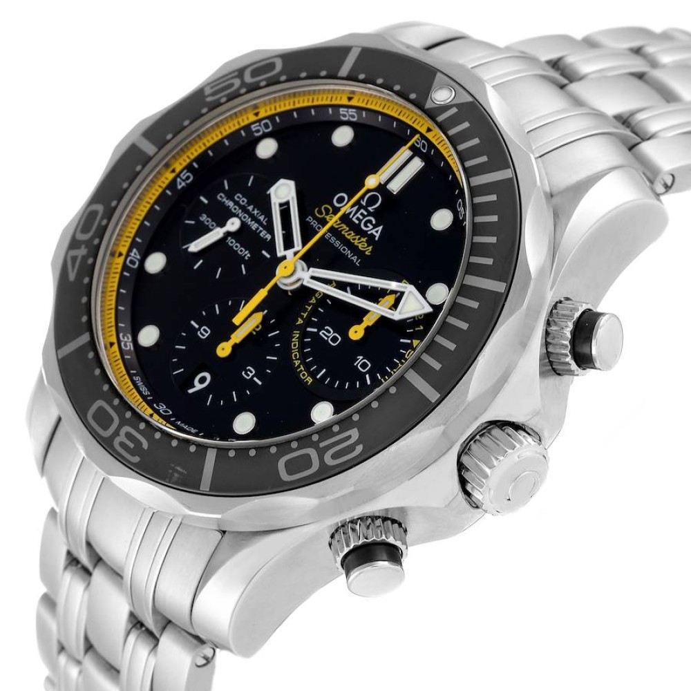Omega Seamaster Regatta Yellow Hands Mens Watch 212.30.44.50.01.002 Omega Seamaster Regatta Yellow Hands Mens Watch 212.30.44.50.01.002
