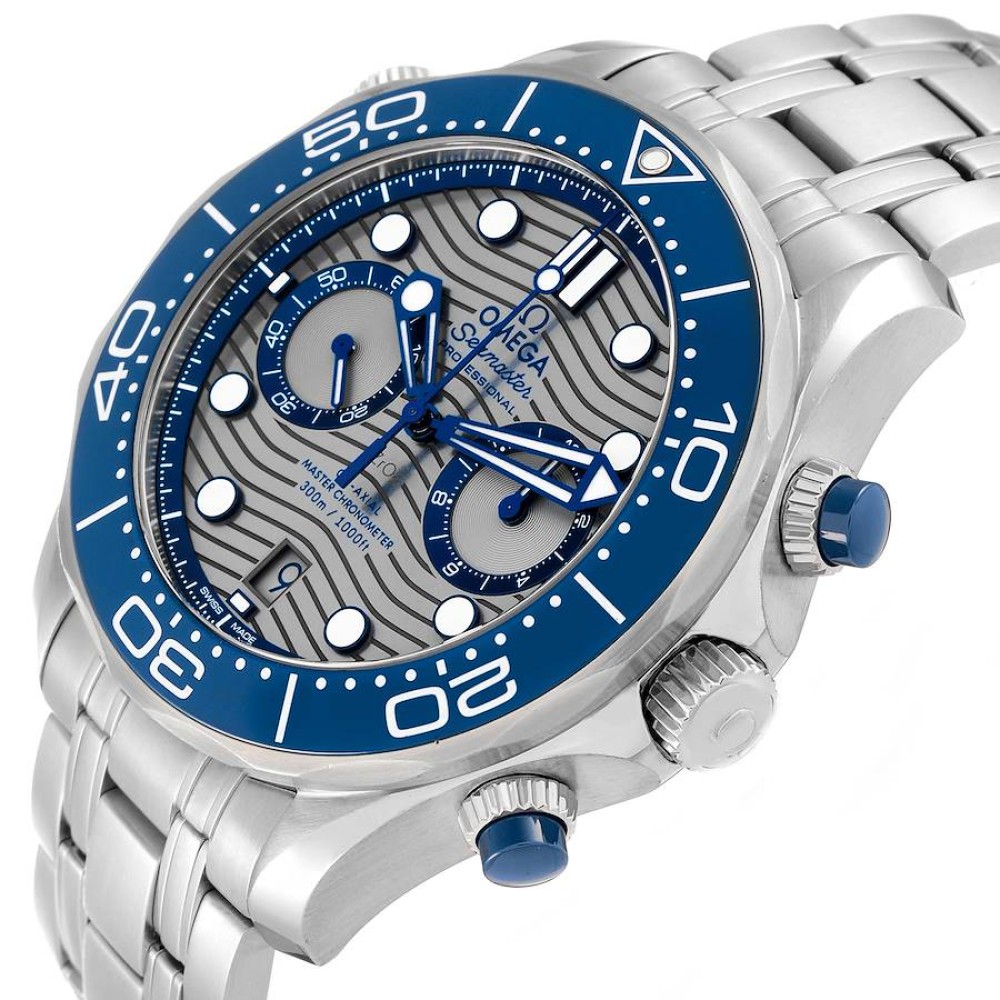 Omega Seamaster 44 Chronograph Steel Mens Watch 210.30.44.51.06.001 Omega Seamaster 44 Chronograph Steel Mens Watch 210.30.44.51.06.001
