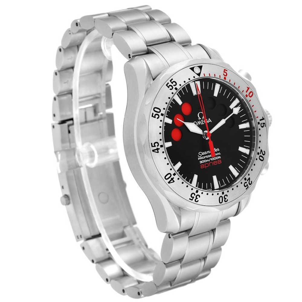 Omega Seamaster Apnea Jacques Mayol Black Dial Steel Mens Watch 2595.50.00 Omega Seamaster Apnea Jacques Mayol Black Dial Steel Mens Watch 2595.50.00