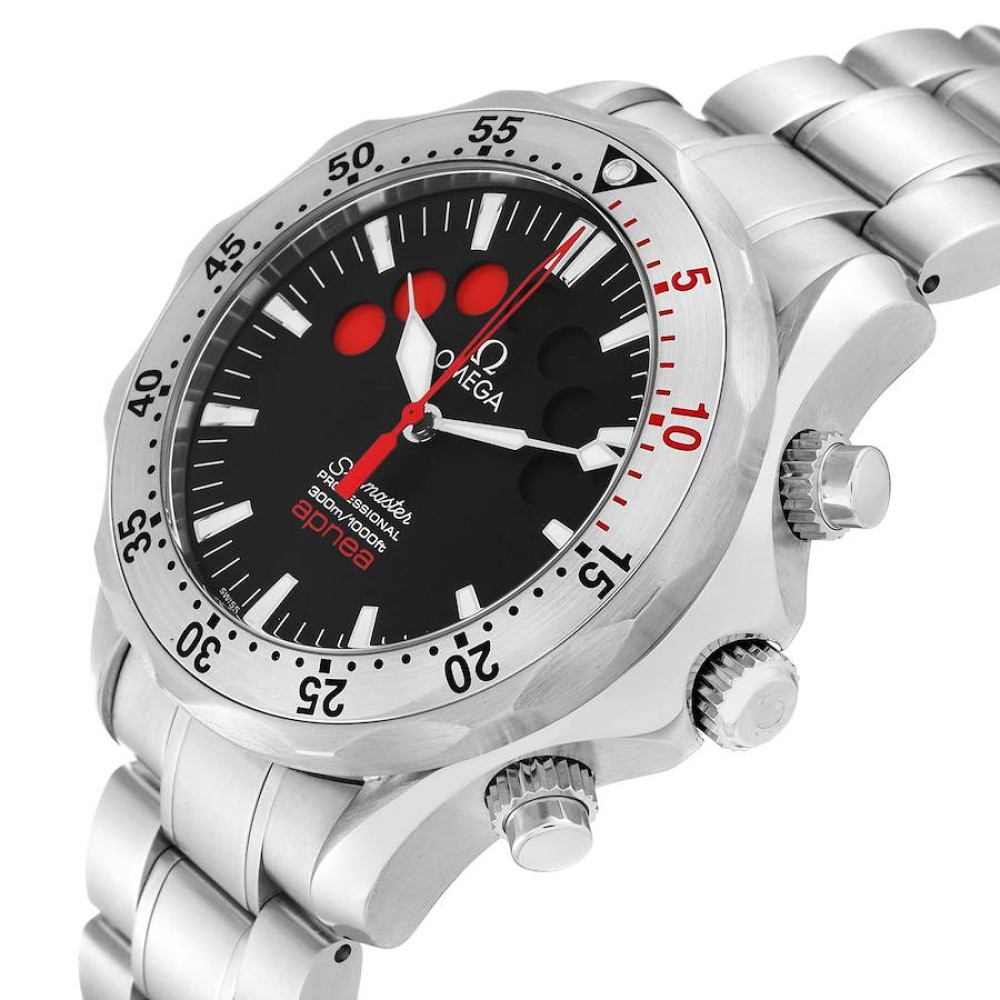 Omega Seamaster Apnea Jacques Mayol Black Dial Steel Mens Watch 2595.50.00 Omega Seamaster Apnea Jacques Mayol Black Dial Steel Mens Watch 2595.50.00