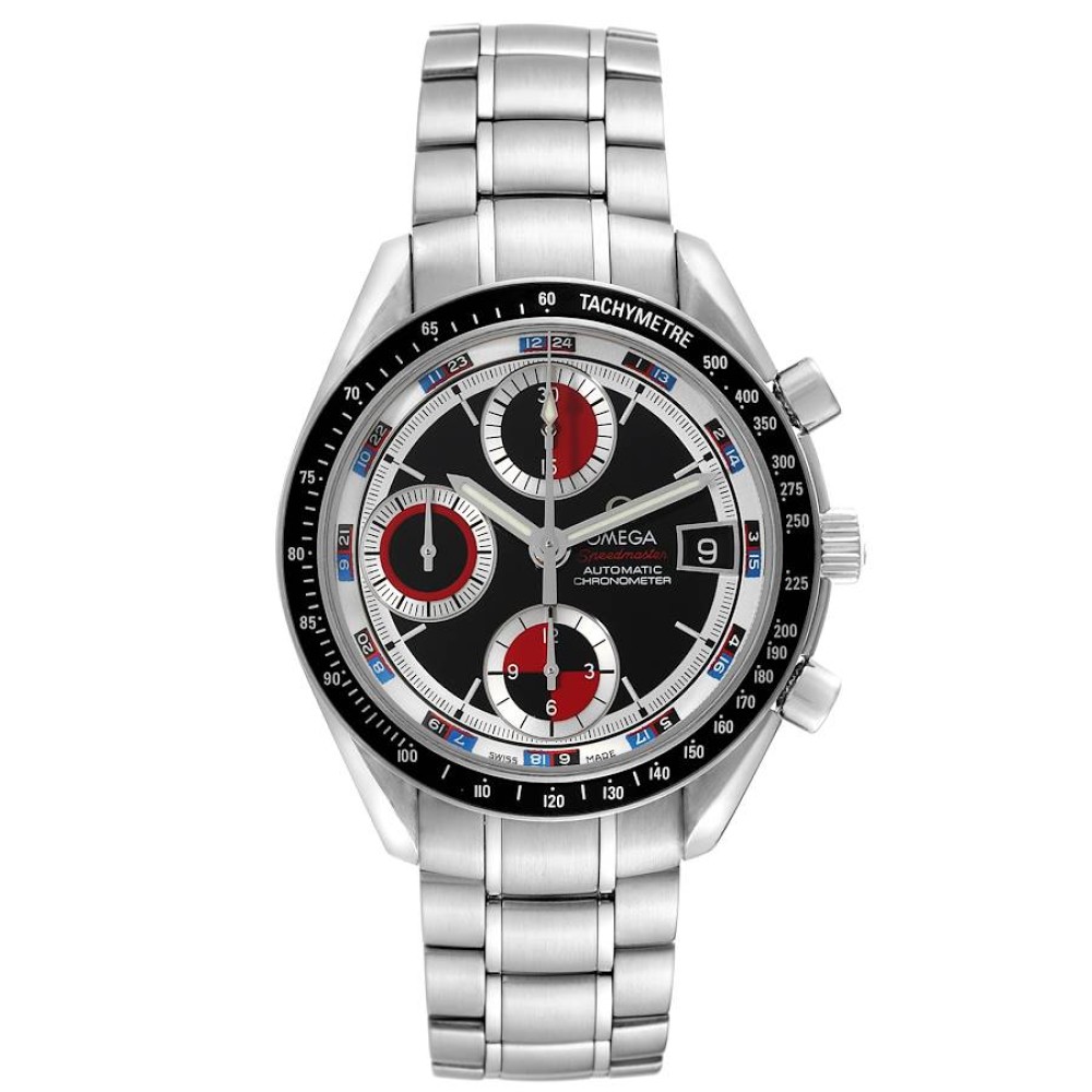 Omega Speedmaster Black Red Casino Dial Steel Mens Watch 3210.52.00 Omega Speedmaster Black Red Casino Dial Steel Mens Watch 3210.52.00