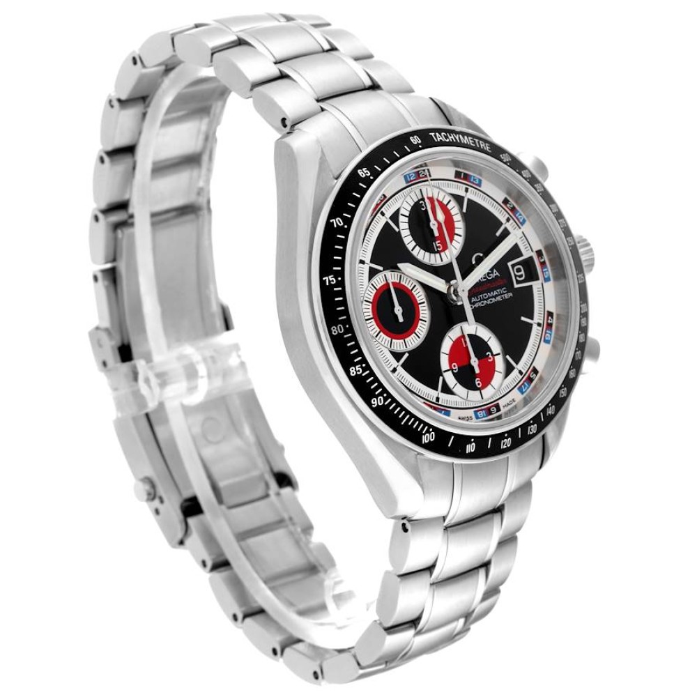 Omega Speedmaster Black Red Casino Dial Steel Mens Watch 3210.52.00 Omega Speedmaster Black Red Casino Dial Steel Mens Watch 3210.52.00