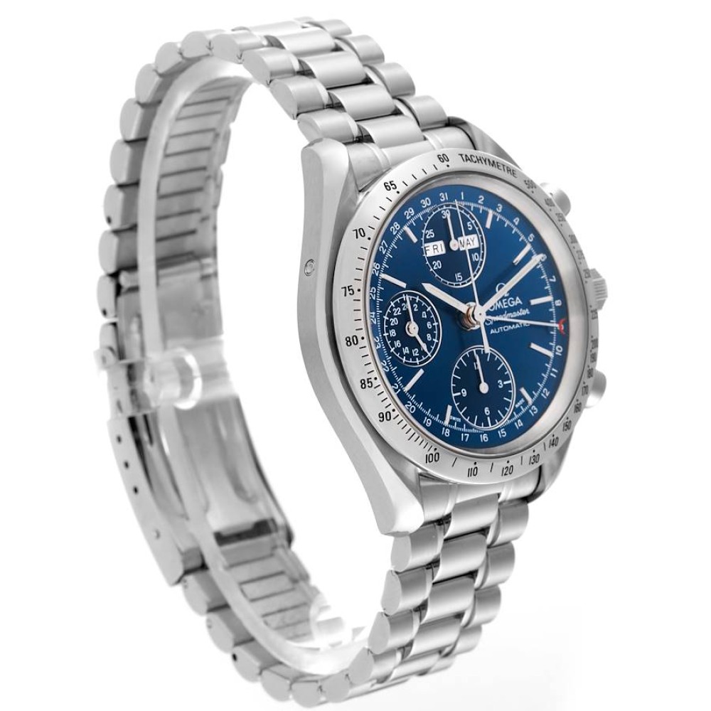 Omega Speedmaster Day Date 39 Blue Dial Steel Vintage Mens Watch 3523.80.00 Omega Speedmaster Day Date 39 Blue Dial Steel Vintage Mens Watch 3523.80.00