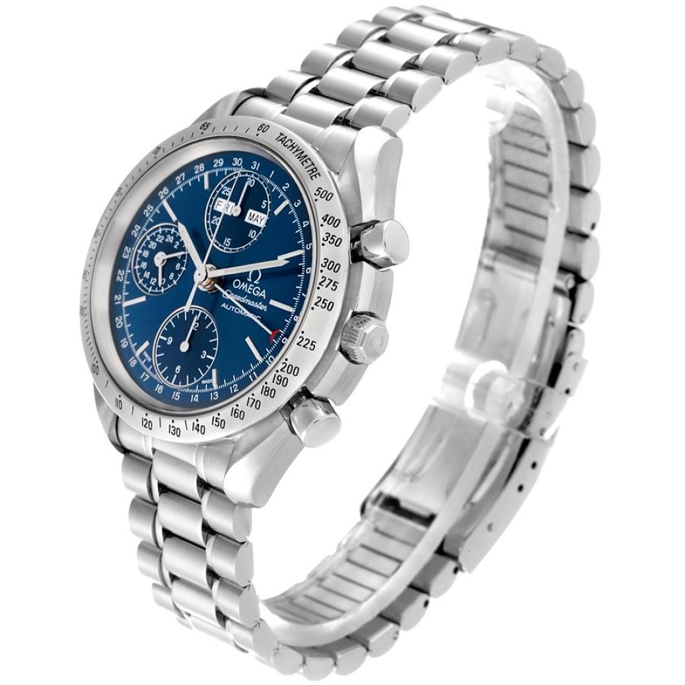 Omega Speedmaster Day Date 39 Blue Dial Steel Vintage Mens Watch 3523.80.00 Omega Speedmaster Day Date 39 Blue Dial Steel Vintage Mens Watch 3523.80.00