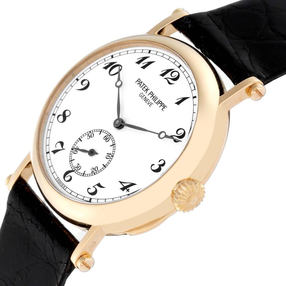 Patek Philippe Calatrava Officier Yellow Gold Mens Watch 3960 Patek Philippe Calatrava Officier Yellow Gold Mens Watch 3960