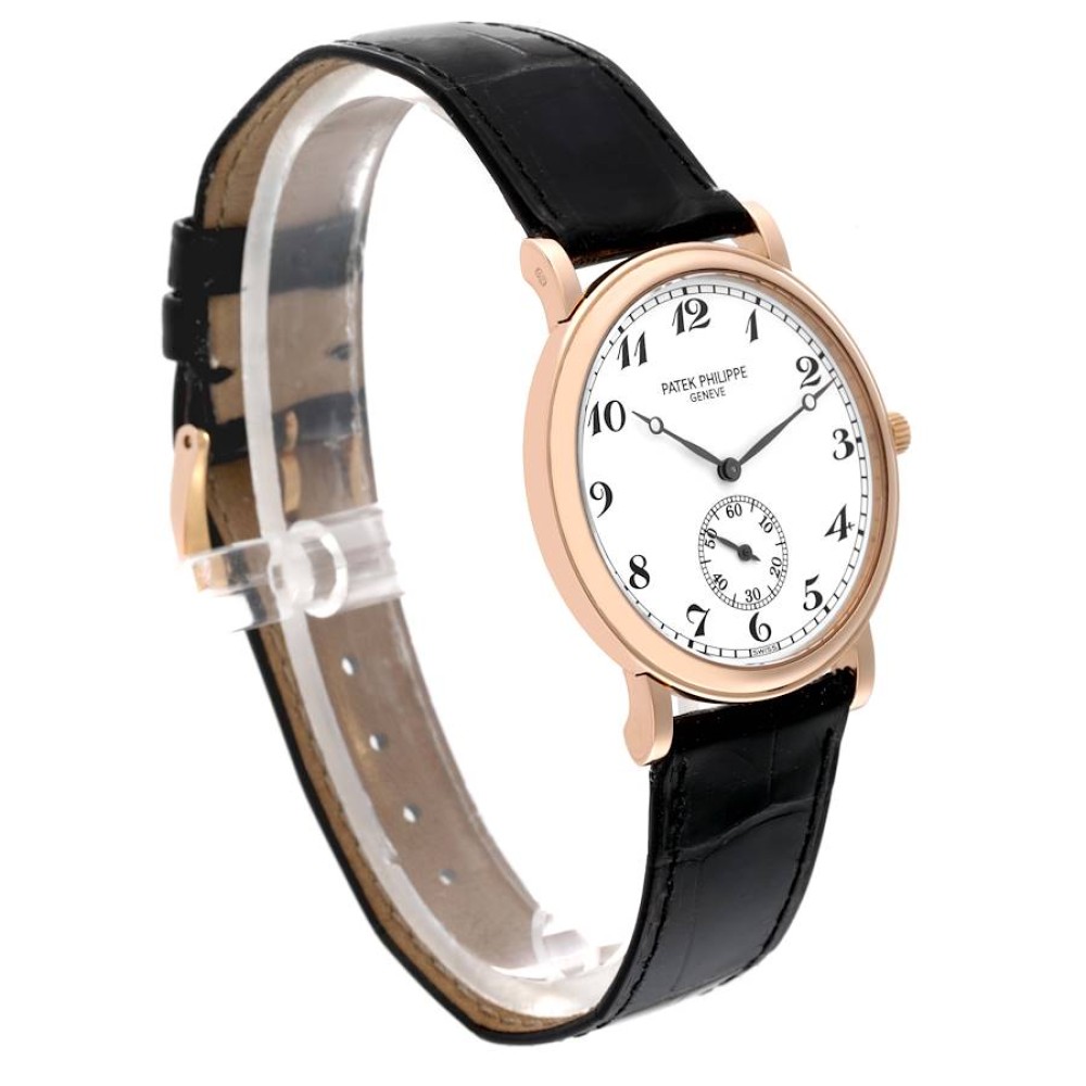 Patek Philippe Calatrava Officer Rose Gold Mens Watch 5022 Patek Philippe Calatrava Officer Rose Gold Mens Watch 5022