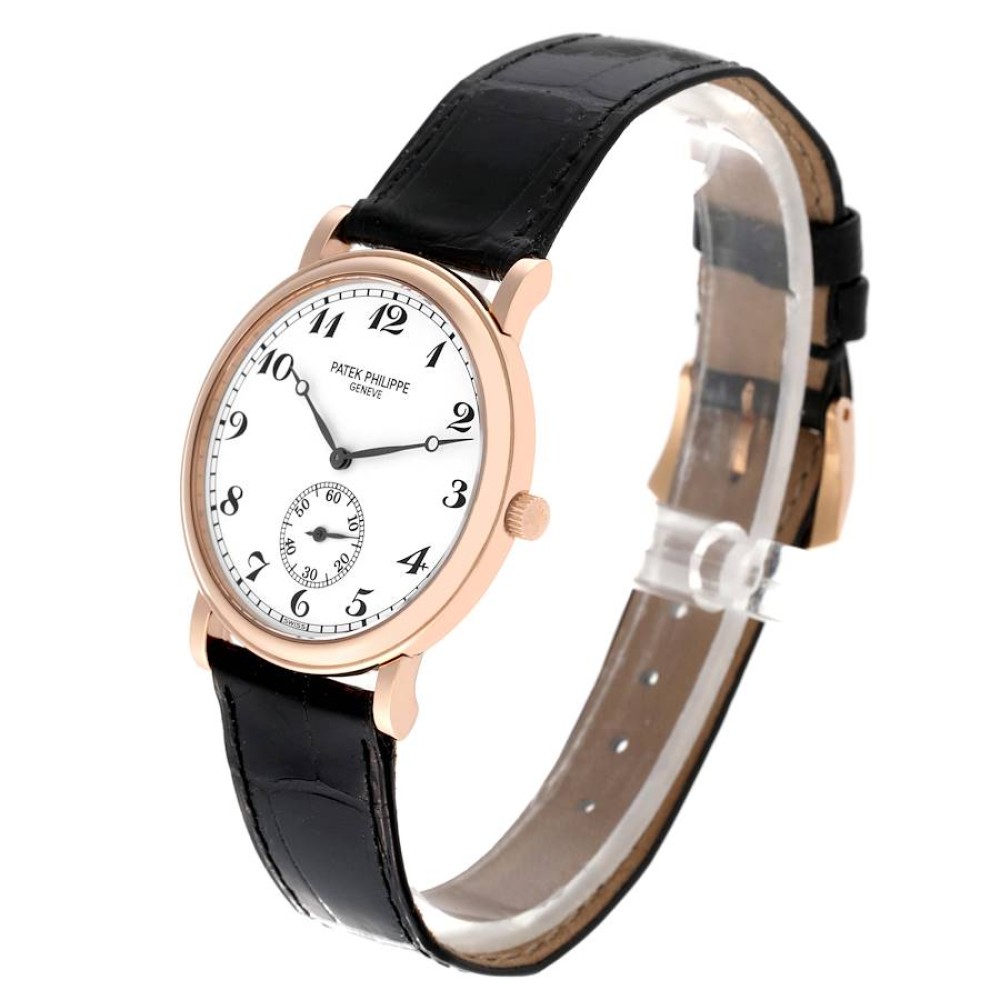Patek Philippe Calatrava Officer Rose Gold Mens Watch 5022 Patek Philippe Calatrava Officer Rose Gold Mens Watch 5022
