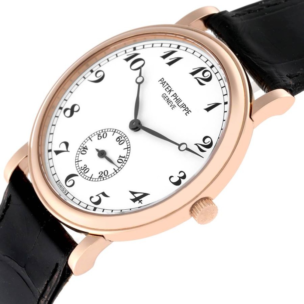 Patek Philippe Calatrava Officer Rose Gold Mens Watch 5022 Patek Philippe Calatrava Officer Rose Gold Mens Watch 5022
