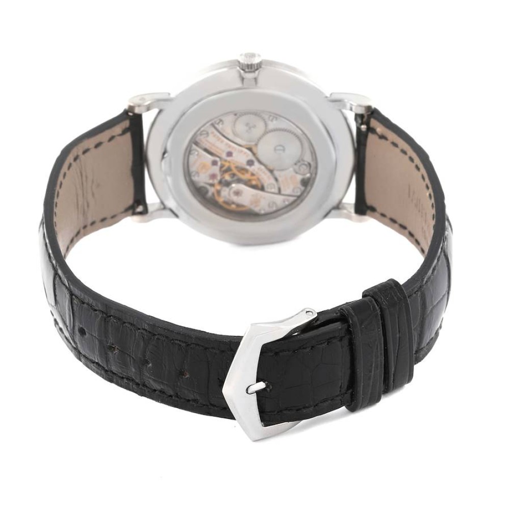 Patek Philippe Calatrava White Gold White Roman Dial Mens Watch 5116 Patek Philippe Calatrava White Gold White Roman Dial Mens Watch 5116