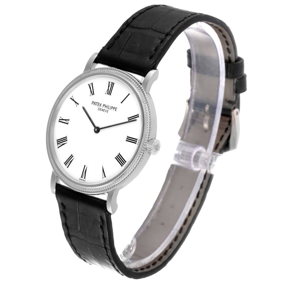 Patek Philippe Calatrava White Gold Automatic Mens Watch 5120 Patek Philippe Calatrava White Gold Automatic Mens Watch 5120