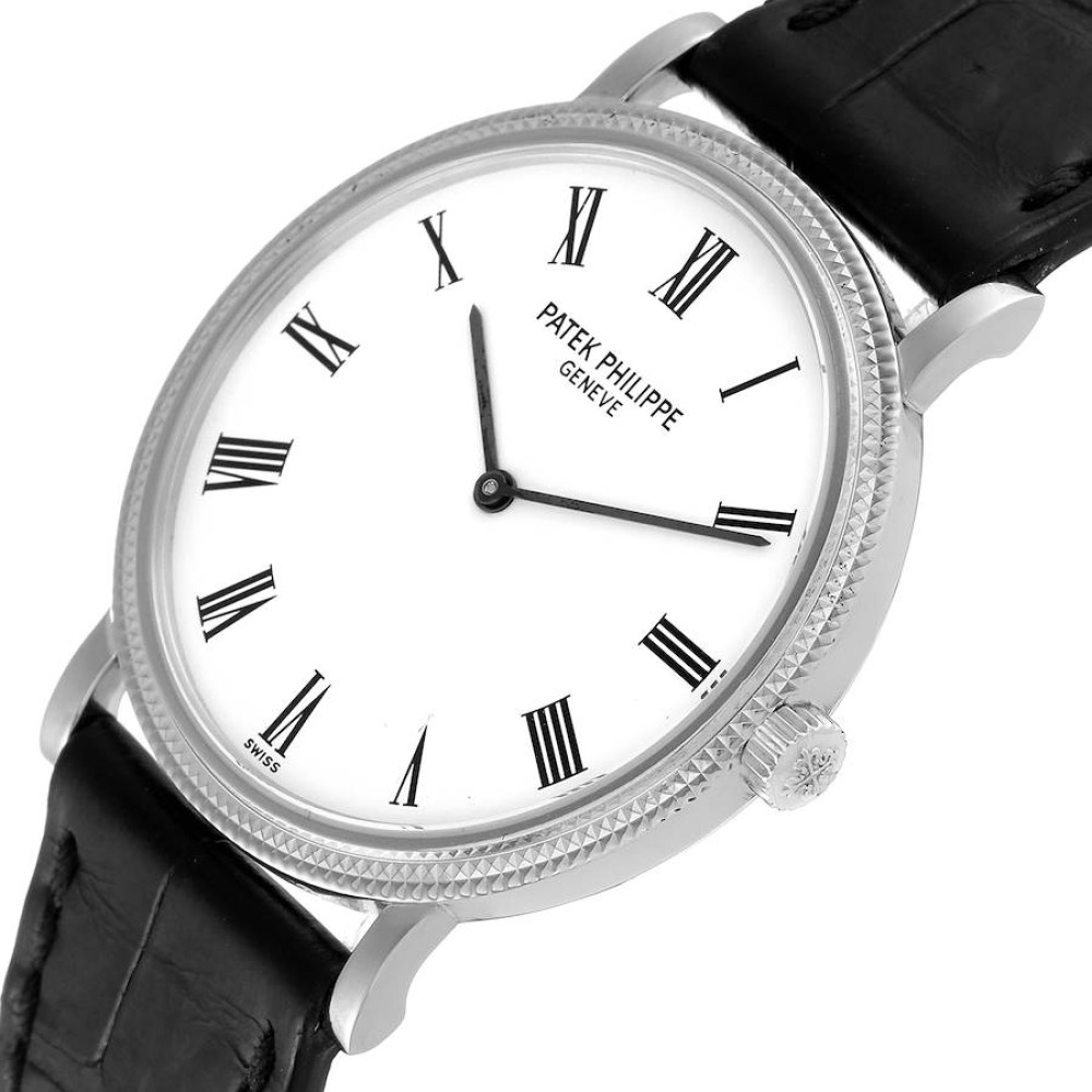 Patek Philippe Calatrava White Gold Automatic Mens Watch 5120 Patek Philippe Calatrava White Gold Automatic Mens Watch 5120