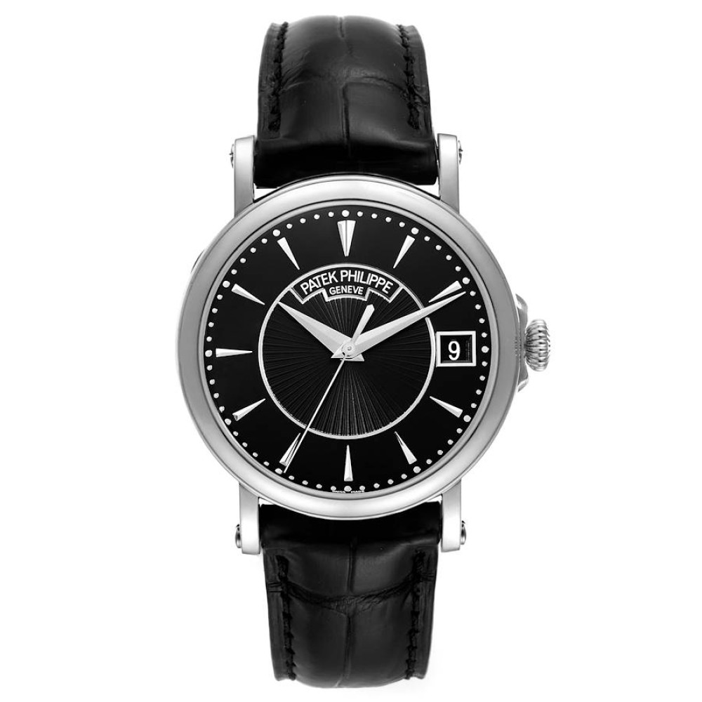 Patek Philippe Calatrava White Gold Black Dial Mens Watch 5153G Patek Philippe Calatrava White Gold Black Dial Mens Watch 5153G