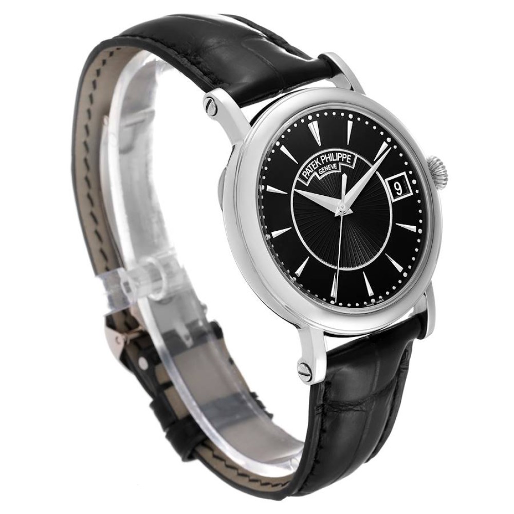 Patek Philippe Calatrava White Gold Black Dial Mens Watch 5153G Patek Philippe Calatrava White Gold Black Dial Mens Watch 5153G