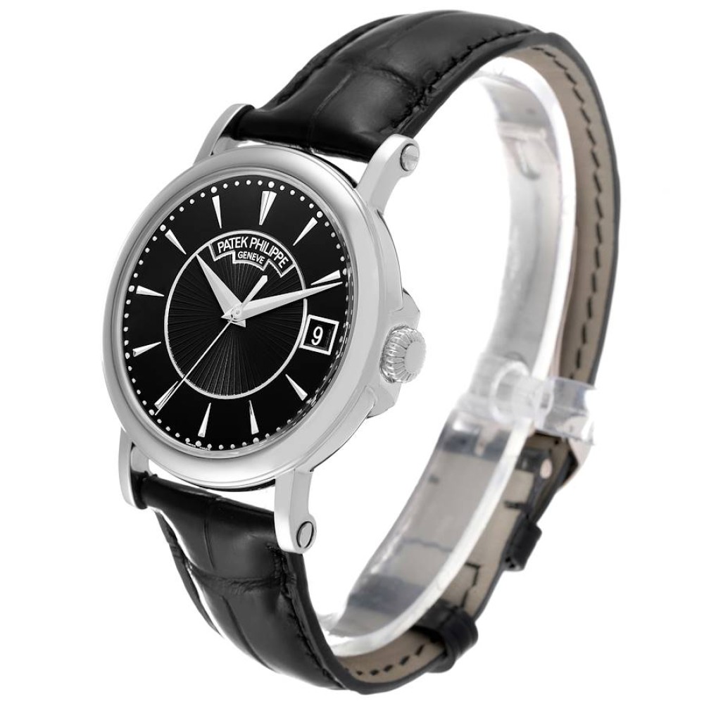 Patek Philippe Calatrava White Gold Black Dial Mens Watch 5153G Patek Philippe Calatrava White Gold Black Dial Mens Watch 5153G
