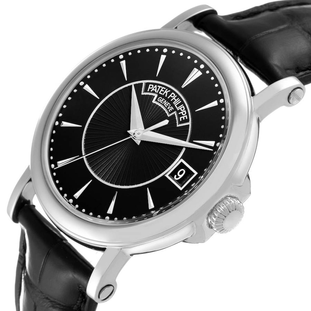 Patek Philippe Calatrava White Gold Black Dial Mens Watch 5153G Patek Philippe Calatrava White Gold Black Dial Mens Watch 5153G