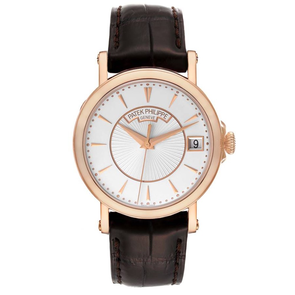 Patek Philippe Calatrava 18k Rose Gold Silver Dial Mens Watch 5153R Patek Philippe Calatrava 18k Rose Gold Silver Dial Mens Watch 5153R