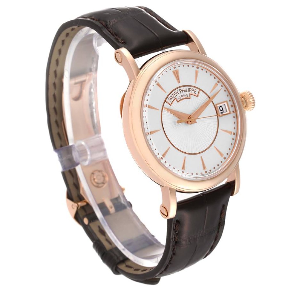 Patek Philippe Calatrava 18k Rose Gold Silver Dial Mens Watch 5153R Patek Philippe Calatrava 18k Rose Gold Silver Dial Mens Watch 5153R