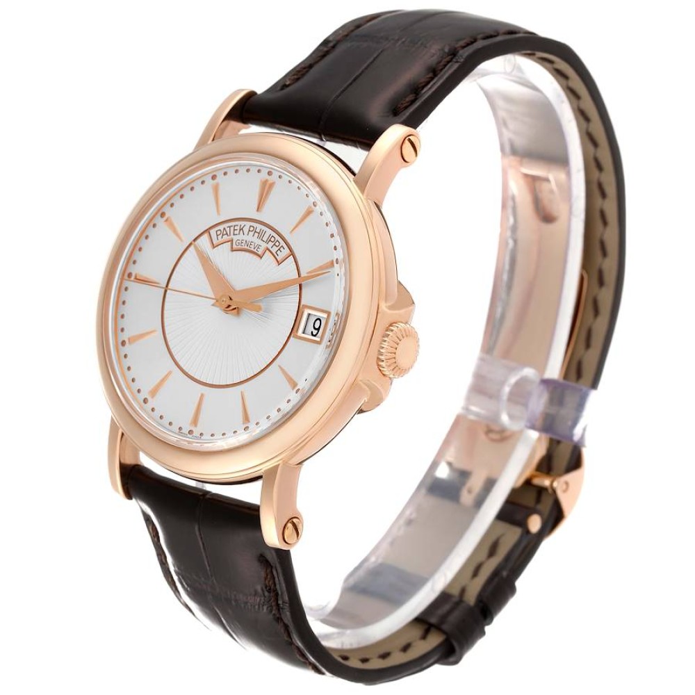 Patek Philippe Calatrava 18k Rose Gold Silver Dial Mens Watch 5153R Patek Philippe Calatrava 18k Rose Gold Silver Dial Mens Watch 5153R