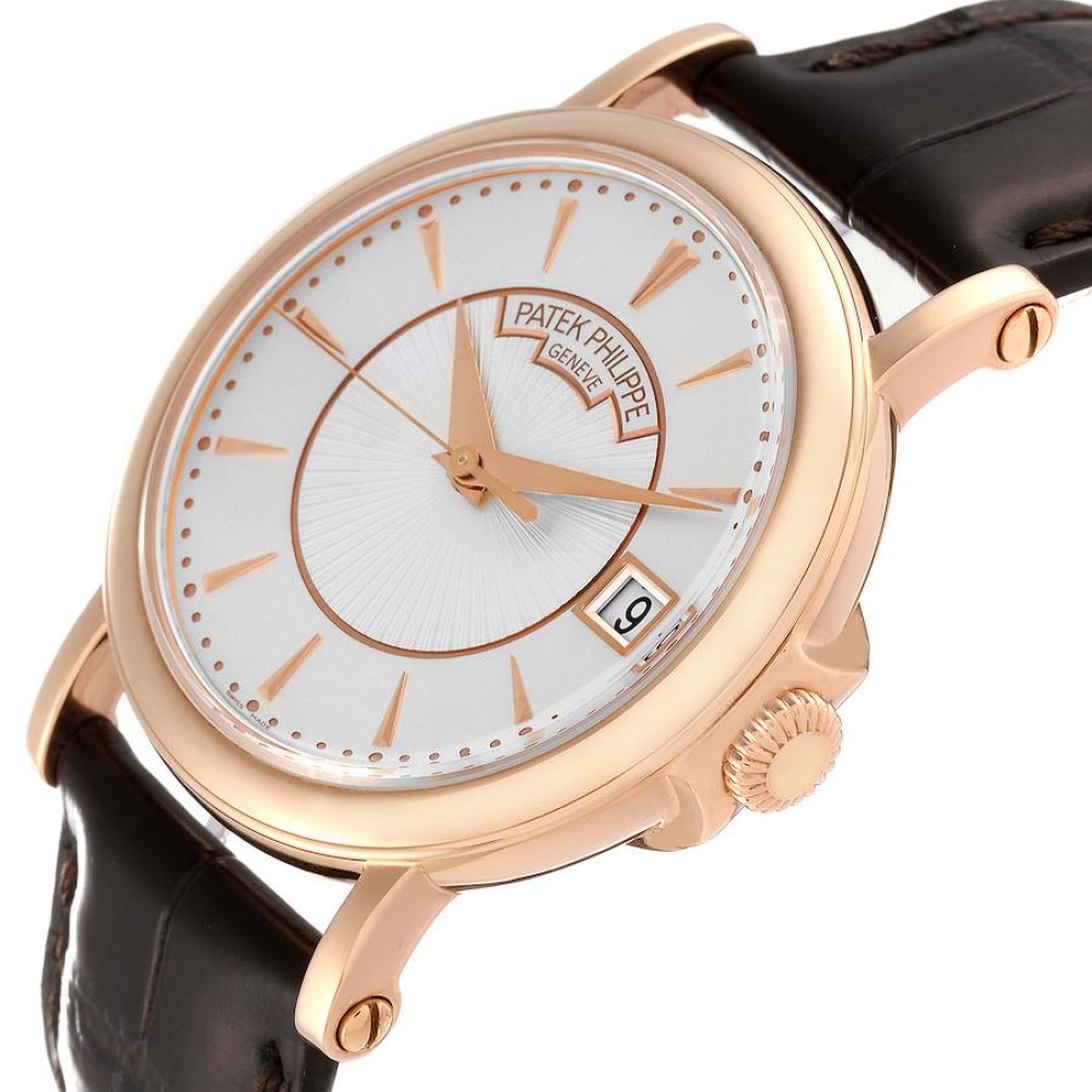 Patek Philippe Calatrava 18k Rose Gold Silver Dial Mens Watch 5153R Patek Philippe Calatrava 18k Rose Gold Silver Dial Mens Watch 5153R