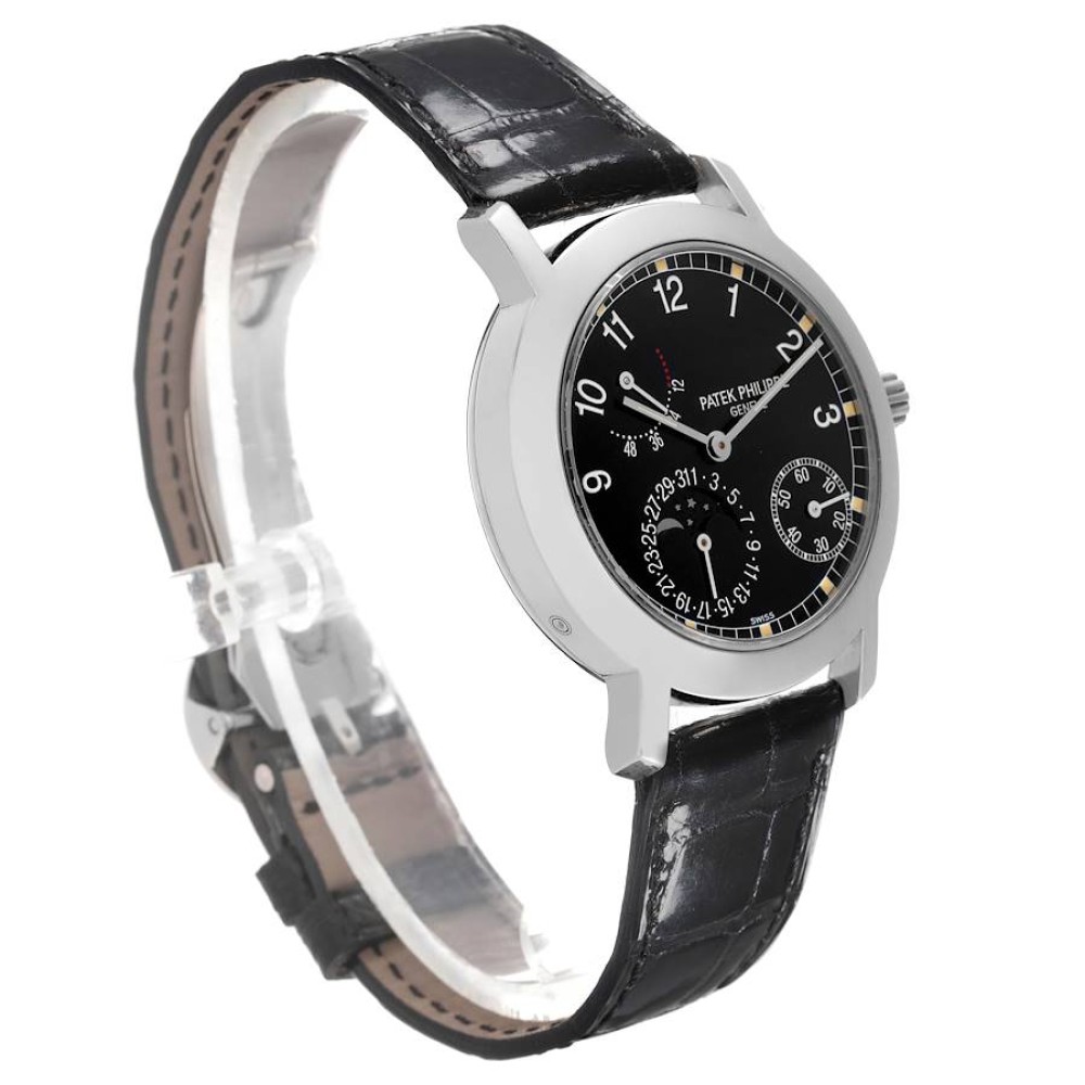 Patek Philippe Moonphase Power Reserve White Gold Watch 5055 Patek Philippe Moonphase Power Reserve White Gold Watch 5055