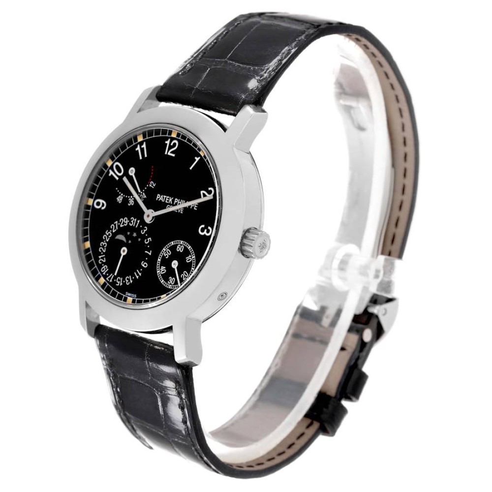Patek Philippe Moonphase Power Reserve White Gold Watch 5055 Patek Philippe Moonphase Power Reserve White Gold Watch 5055