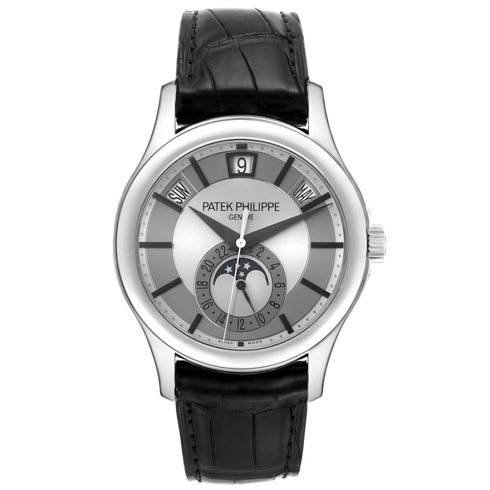 Patek Philippe Complications Annual Calendar White Gold Mens Watch 5205 Patek Philippe Complications Annual Calendar White Gold Mens Watch 5205