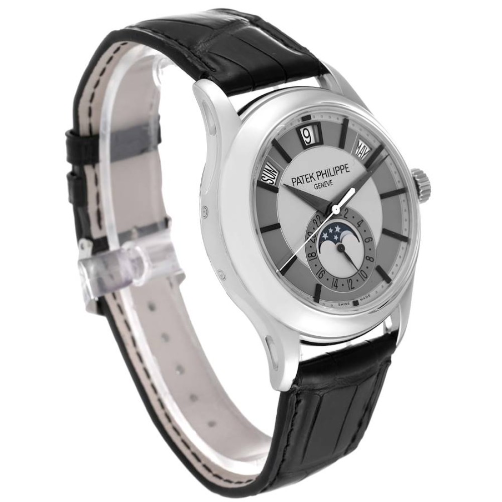 Patek Philippe Complications Annual Calendar White Gold Mens Watch 5205 Patek Philippe Complications Annual Calendar White Gold Mens Watch 5205