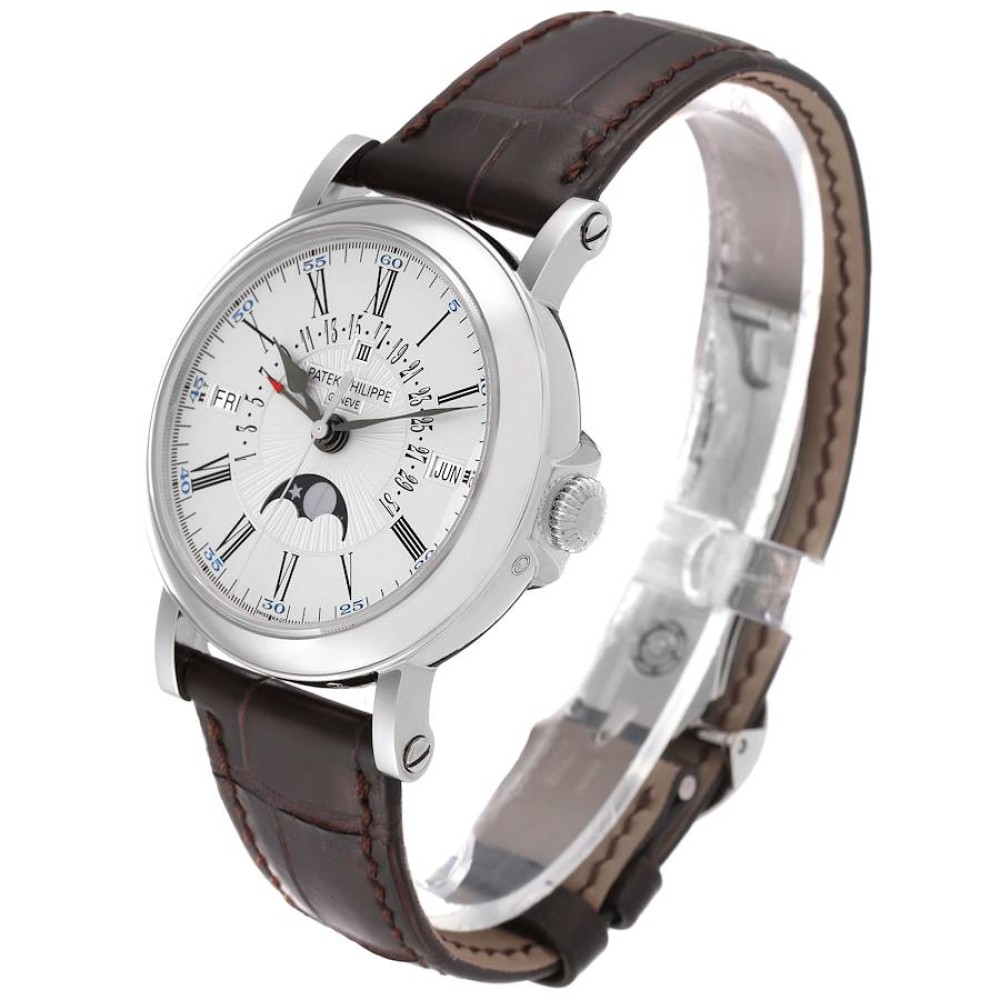 Patek Philippe Perpetual Calendar White Gold Mens Watch 5159 Patek Philippe Perpetual Calendar White Gold Mens Watch 5159