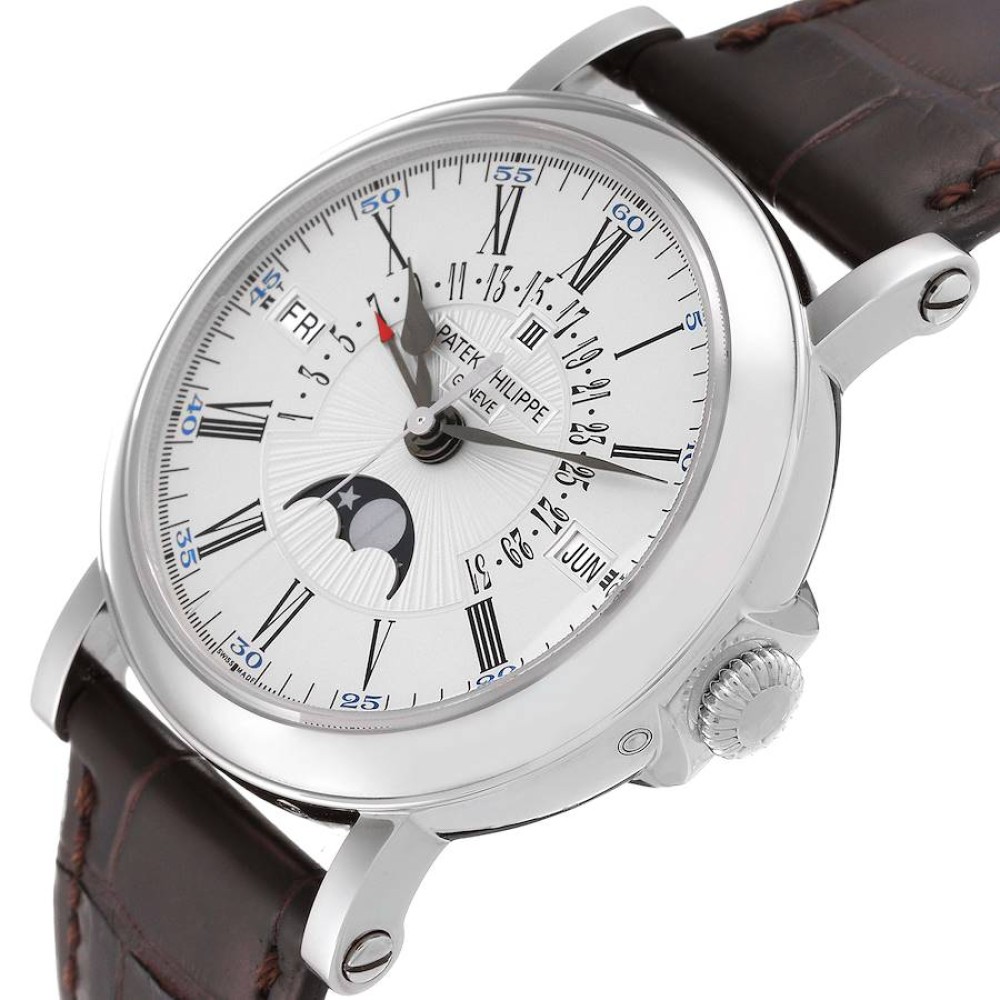 Patek Philippe Perpetual Calendar White Gold Mens Watch 5159 Patek Philippe Perpetual Calendar White Gold Mens Watch 5159