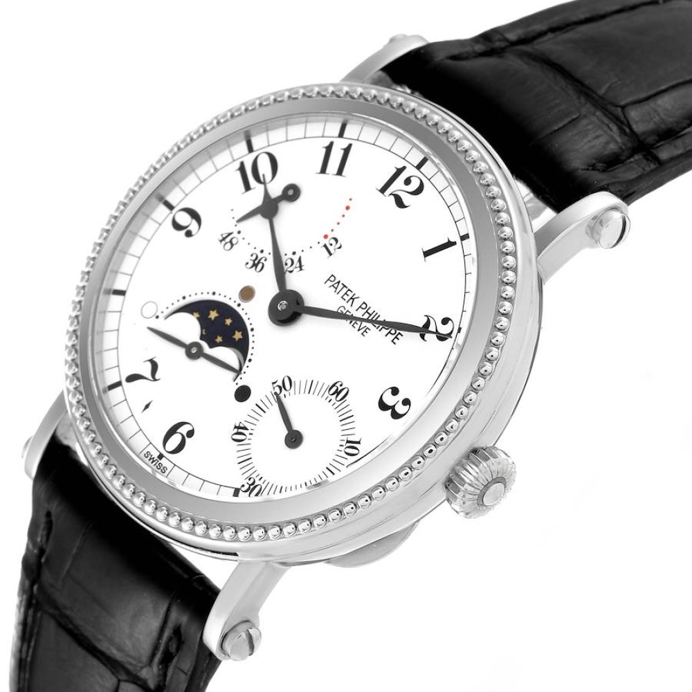 Patek Philippe Complications Moonphase White Gold Mens Watch 5015g Patek Philippe Complications Moonphase White Gold Mens Watch 5015g