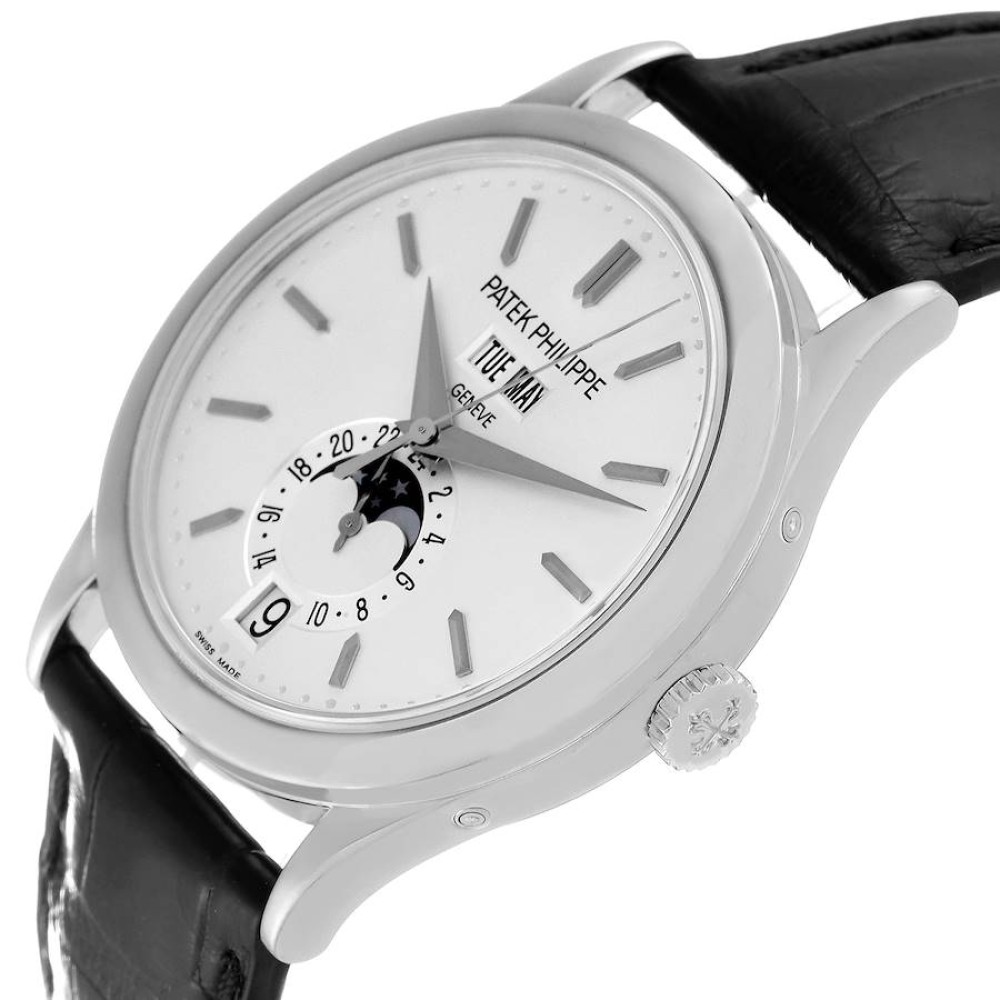 Patek Philippe Complications Annual Calendar White Gold Mens Watch 5396g Patek Philippe Complications Annual Calendar White Gold Mens Watch 5396g