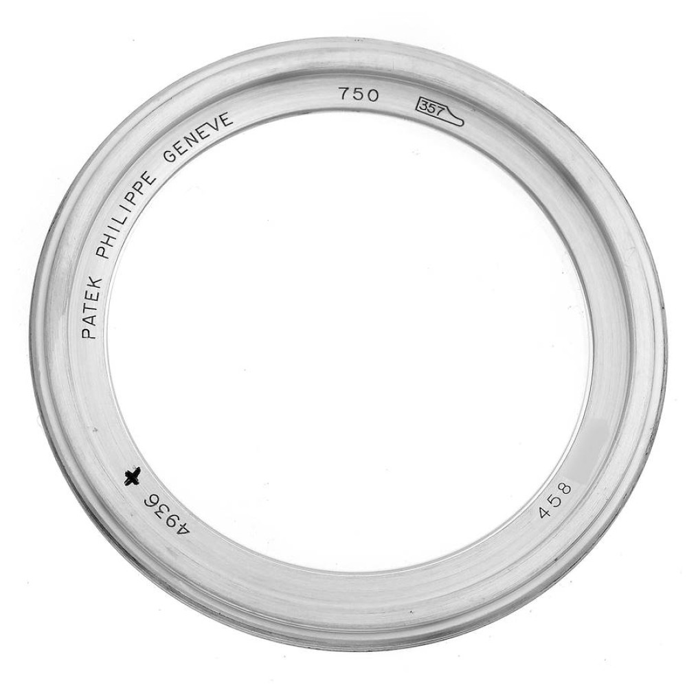 Patek Philippe Annual Calendar White Gold Mother of Pearl Diamond Mens Watch 4936 Box Papers Patek Philippe Annual Calendar White Gold Mother of Pearl Diamond Mens Watch 4936 Box Papers