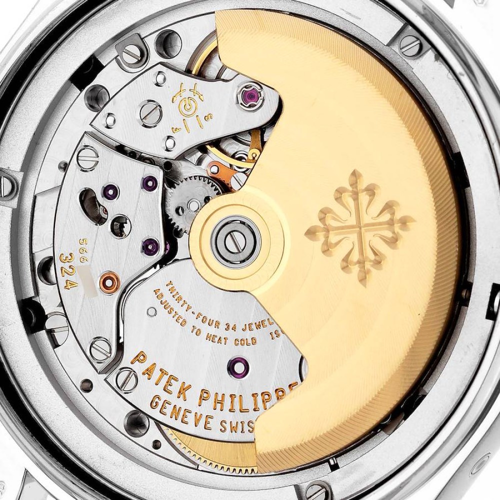 Patek Philippe Annual Calendar White Gold Mother of Pearl Diamond Mens Watch 4936 Box Papers Patek Philippe Annual Calendar White Gold Mother of Pearl Diamond Mens Watch 4936 Box Papers