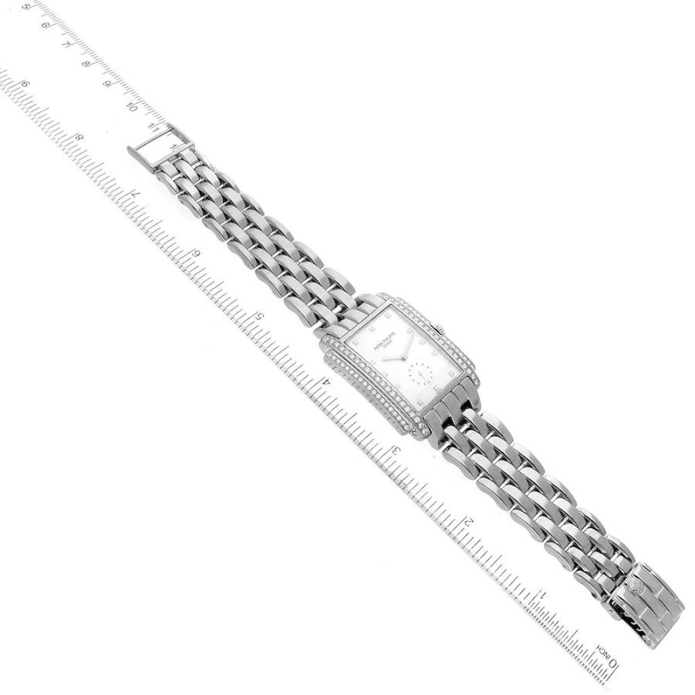 Patek Philippe Gondolo 18k White Gold Diamond Mens Watch 5025 Patek Philippe Gondolo 18k White Gold Diamond Mens Watch 5025