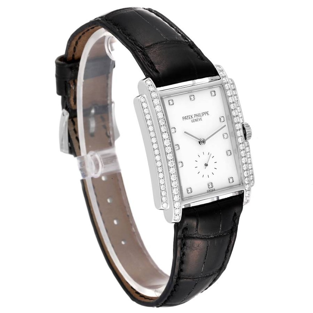 Patek Philippe Gondolo 18k White Gold Diamond Mens Watch 5025 Patek Philippe Gondolo 18k White Gold Diamond Mens Watch 5025