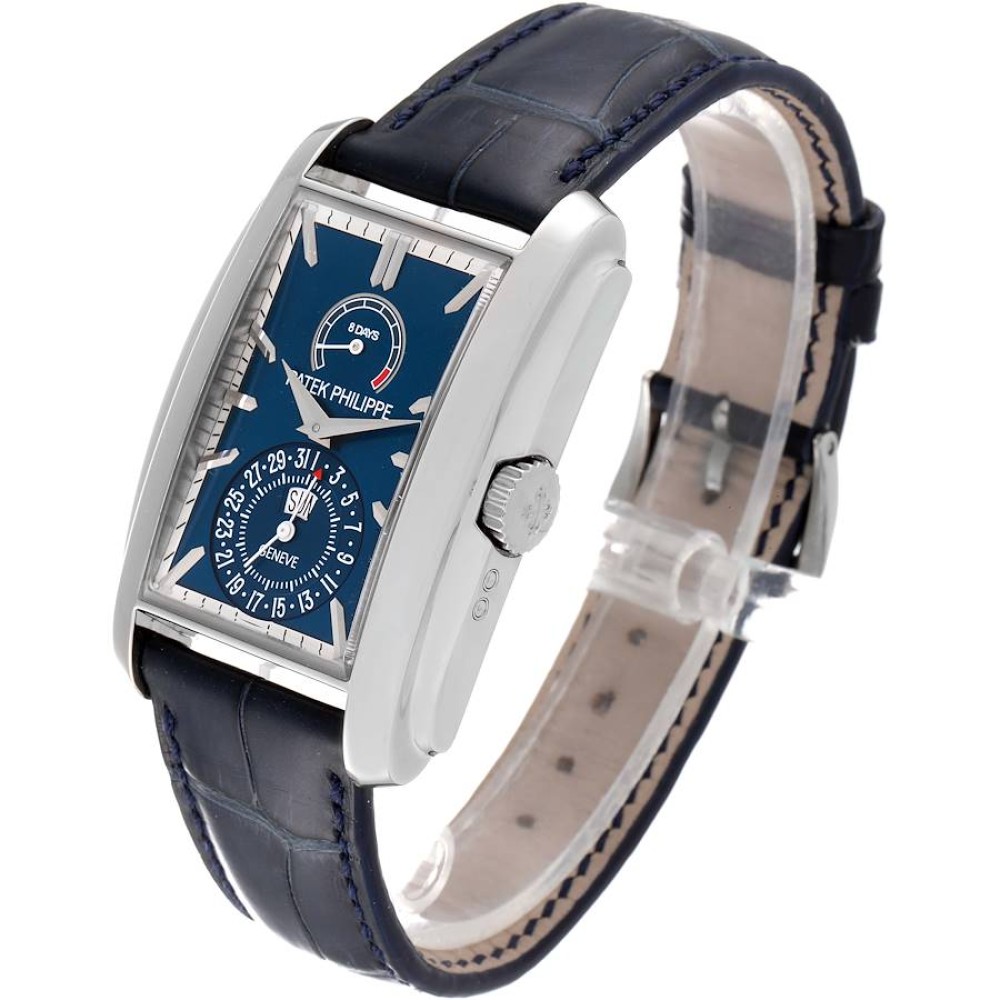 Patek Philippe Gondolo Day Date White Gold Blue Dial Mens Watch 5200 5200G Patek Philippe Gondolo Day Date White Gold Blue Dial Mens Watch 5200 5200G
