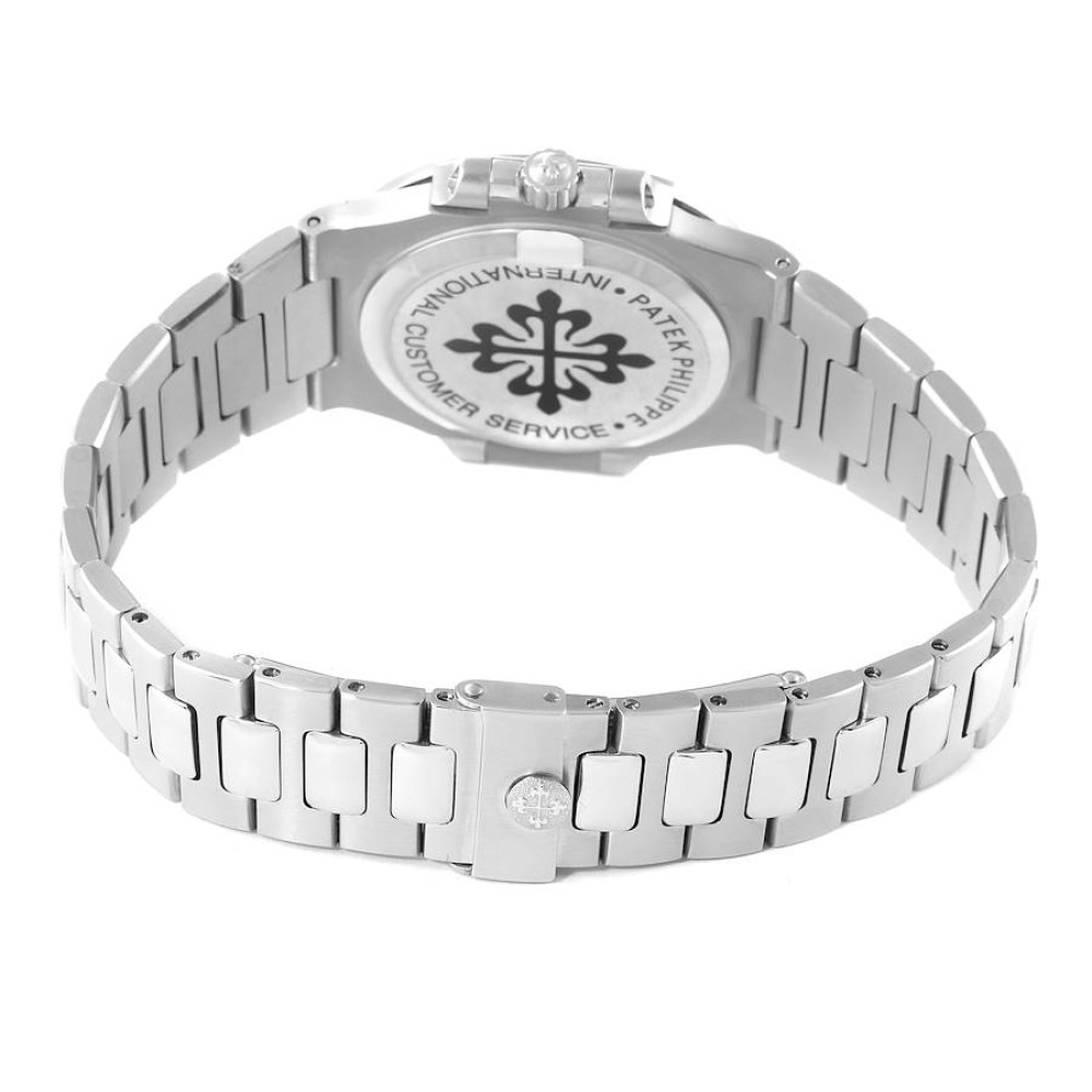 Patek Philippe Nautilus White Dial Automatic Steel Mens Watch 3800 Patek Philippe Nautilus White Dial Automatic Steel Mens Watch 3800
