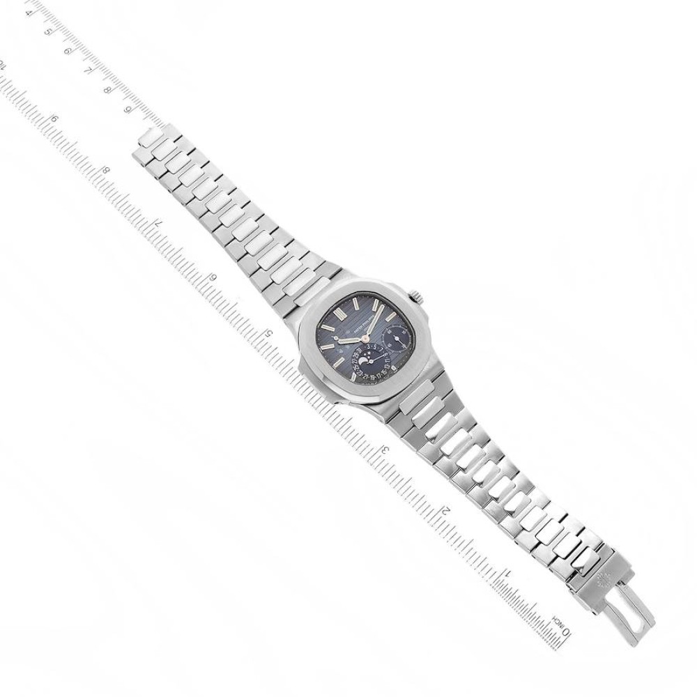Patek Philippe Nautilus Blue Dial Moonphase Steel Mens Watch 5712 Patek Philippe Nautilus Blue Dial Moonphase Steel Mens Watch 5712