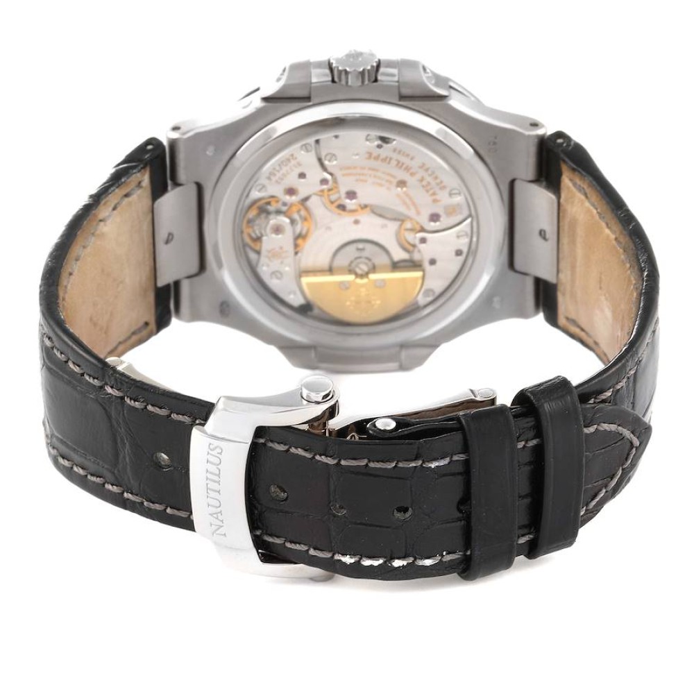 Patek Philippe Nautilus White Gold Moonphase Mens Watch 5712G Patek Philippe Nautilus White Gold Moonphase Mens Watch 5712G
