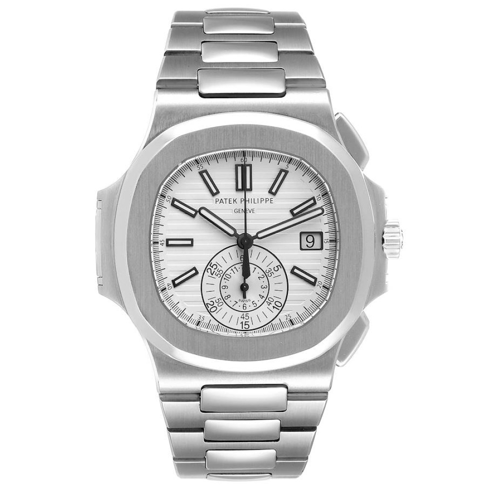 Patek Philippe Nautilus White Dial Steel Mens Watch 5980 Patek Philippe Nautilus White Dial Steel Mens Watch 5980