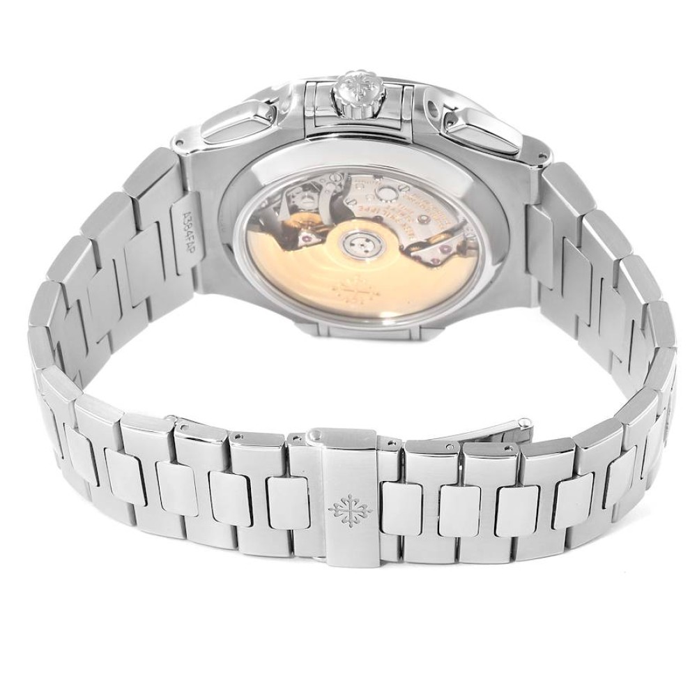 Patek Philippe Nautilus White Dial Steel Mens Watch 5980 Patek Philippe Nautilus White Dial Steel Mens Watch 5980