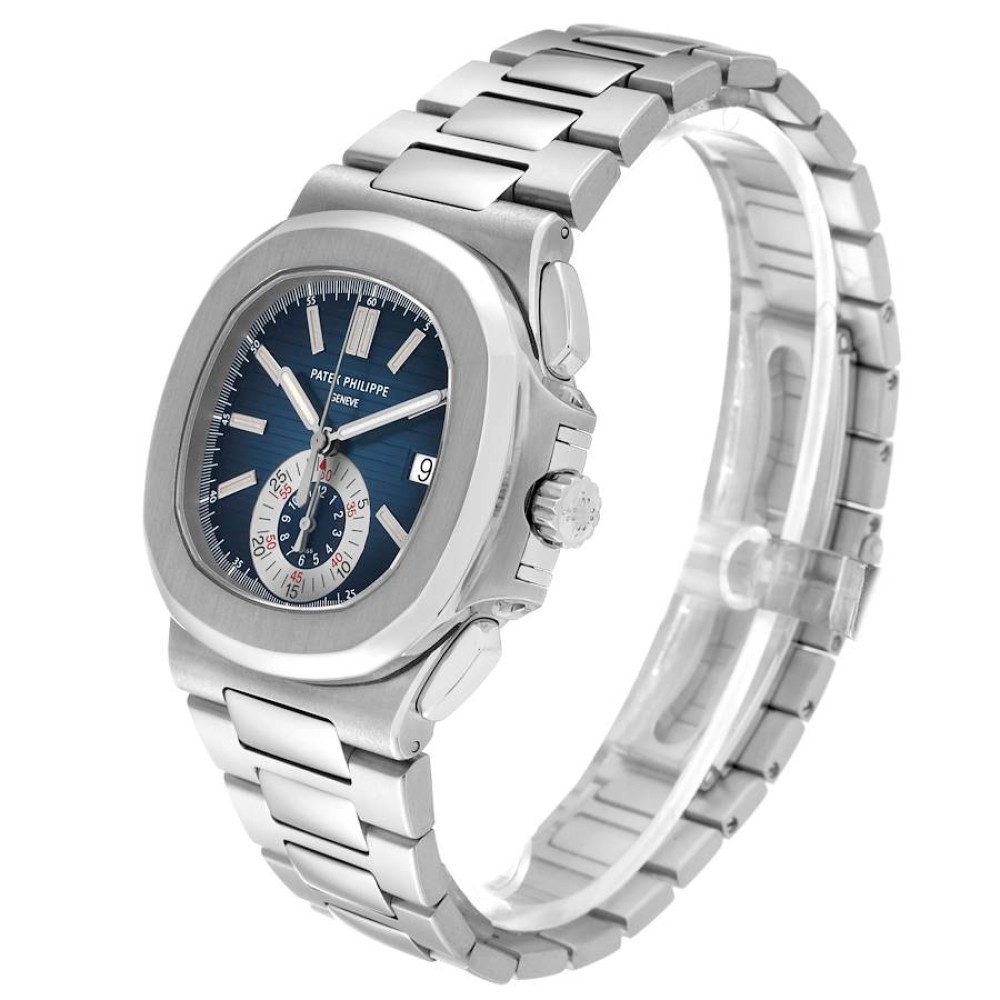 Patek Philippe Nautilus Blue Dial Steel Mens Watch 5980 Patek Philippe Nautilus Blue Dial Steel Mens Watch 5980