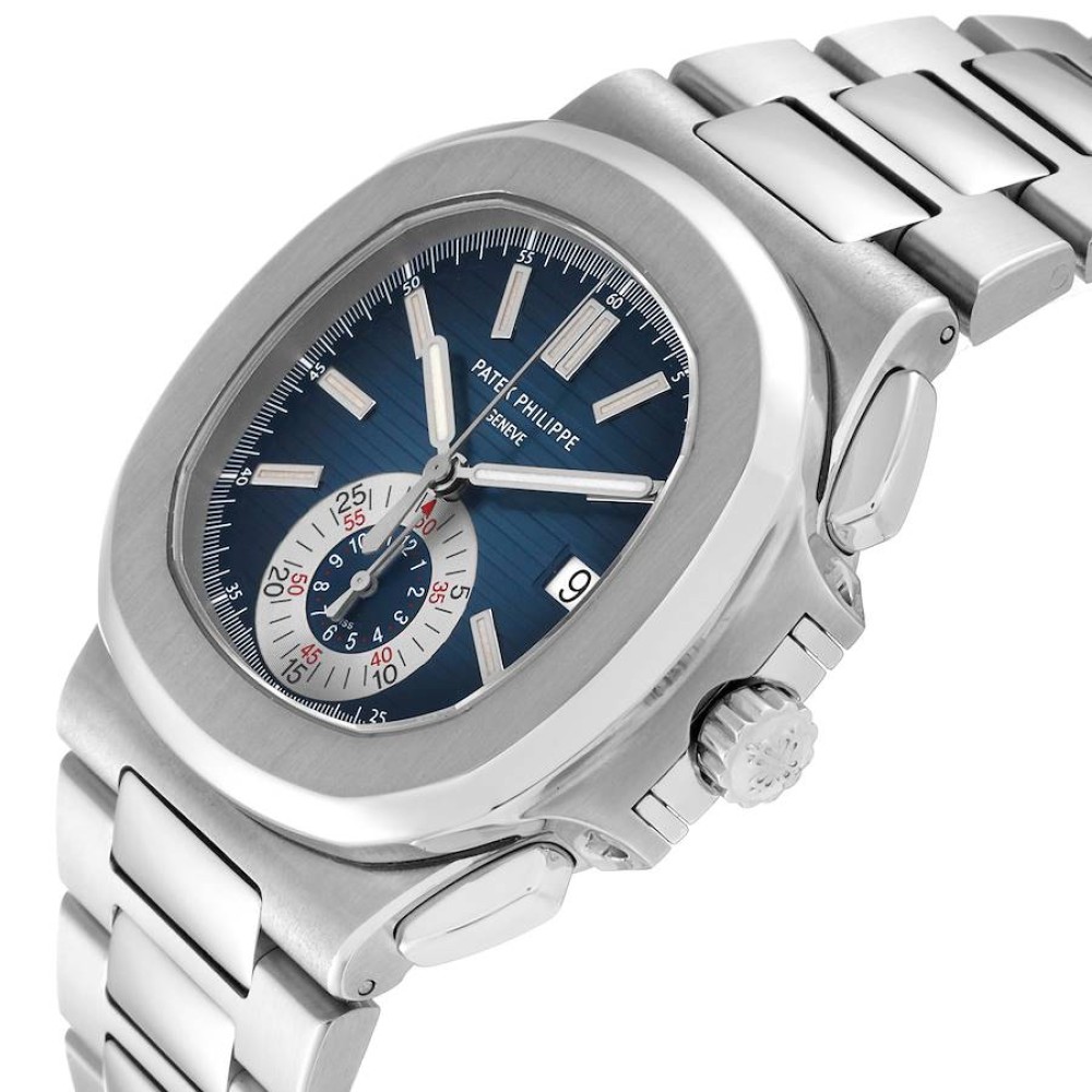Patek Philippe Nautilus Blue Dial Steel Mens Watch 5980 Patek Philippe Nautilus Blue Dial Steel Mens Watch 5980