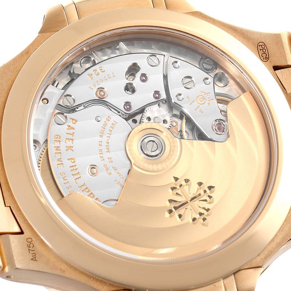 Patek Philippe Nautilus Midsize Rose Gold Diamond Mens Watch 7118 Patek Philippe Nautilus Midsize Rose Gold Diamond Mens Watch 7118