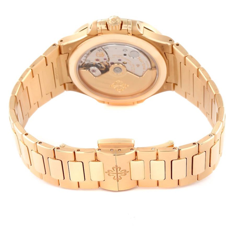 Patek Philippe Nautilus Midsize Rose Gold Diamond Mens Watch 7118 Patek Philippe Nautilus Midsize Rose Gold Diamond Mens Watch 7118